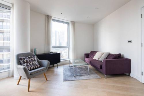 Luxury Private Flat With Thames River View, , London