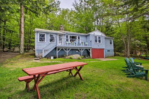 Waterfront Sebago Lake Cottage with Dock and Beach - main image
