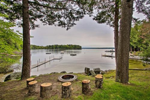 Waterfront Sebago Lake Cottage with Dock and Beach - image 6