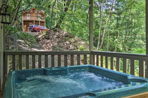 Chalet with Hot Tub and Rustic Charm 2 Mi to Downtown - main image