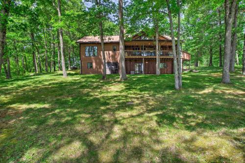 . Waterfront Cabin with Deck, Dock on Spooner Lake