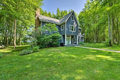 Lakefront Gobles Home with Private Dock and Boats!
