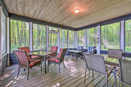 Lakefront Gobles Home with Private Dock and Boats! - main image