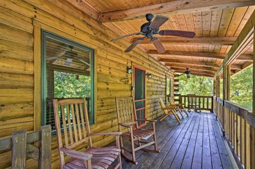 Rustic Andrews Cabin Rental with Deck and Fire Pit!
