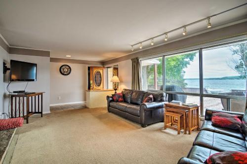 Lakefront Boyne Home with Deck, Walk to Downtown! in Boyne City, USA