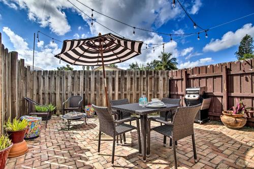 Studio with Private Patio about 9 Miles to Pompano Beach!