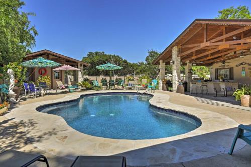 . Peaceful Kerrville House with Private Pool and Hot Tub!
