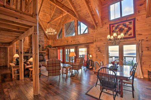 Large Luxe Cabin with Hot Tub about 16 Mi to Blue Ridge in Morganton, USA