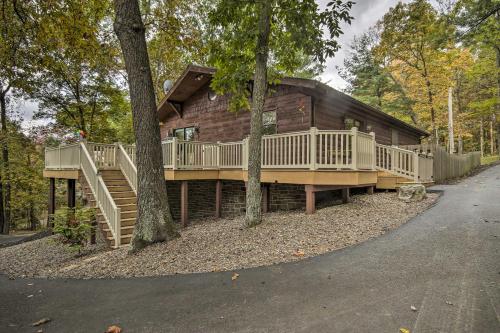 Deck w/ Private Hot Tub: James Creek Cabin - Coupon, PA