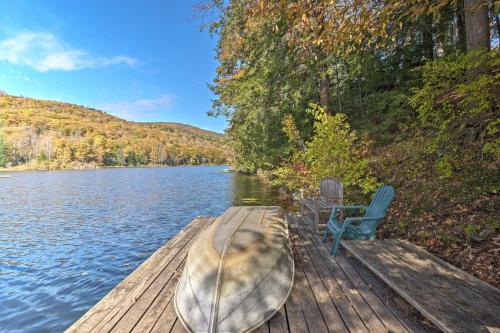 Lakefront Berkshires Retreat with Deck, Dock and Boat! in Great Barrington, USA