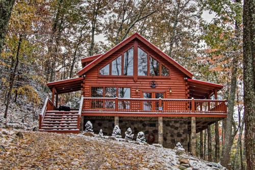 Secluded Smoky Mountain Cabin with Wraparound Deck!