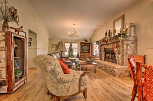 White River Getaway with Fire Pit and Trout Fishing!, Mountain View