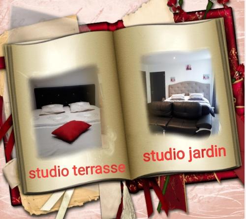 Appartements Au Paradis des Crins avec un studio rez de chaussee jardin et studio en duplex avec terrasse