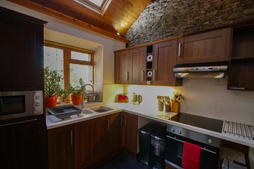 virtuve, Beili Glas Cottage in Pontardawe