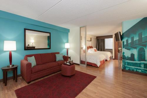 2 double beds, 1 sofa bed