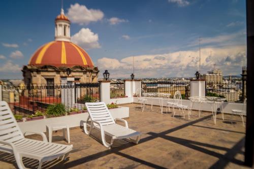 Balcony/terrace, Hotel de Mendoza in Guadalajara City Center