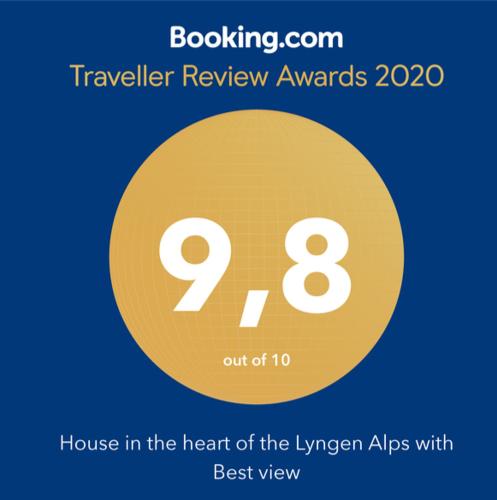 House in the heart of the Lyngen Alps with Best view