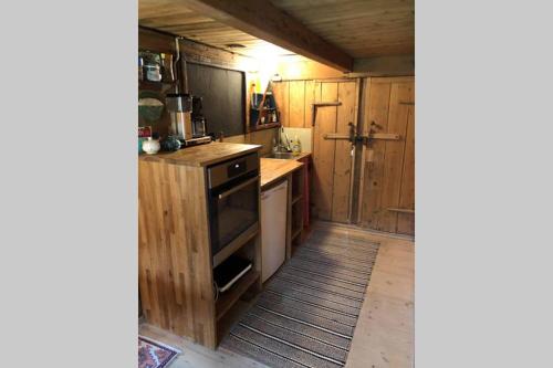 Turf house in Saksun with panoramic view in Gjogv