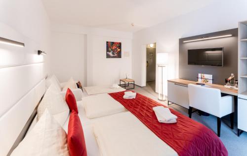 Dreibettzimmer, dusche