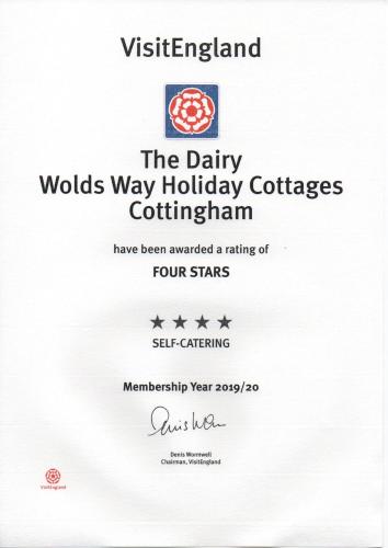 The Dairy, Wolds Way Holiday Cottages, 1 bed studio