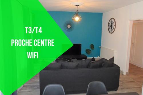 Grand appartement T3/T4 proche des berges du Cher