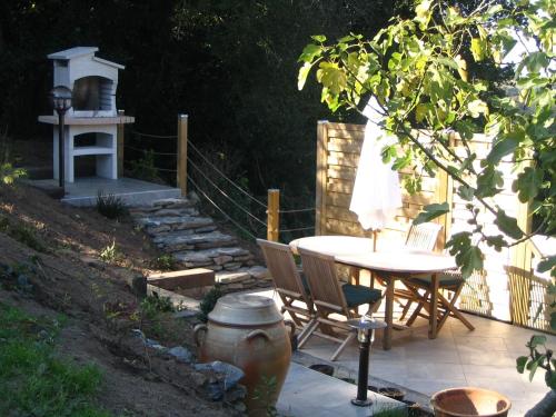 balkon/terras, A L'Ombre Du Figuier in Saint-Thois