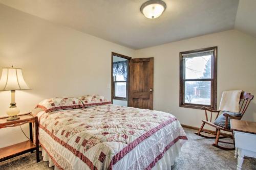 Wisconsin River Valley Farmhouse with Fire Pit and View