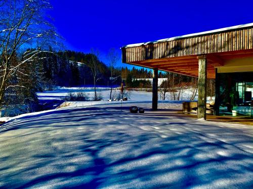 Viesnīcas āriene, Ferienhaus am See mit Sauna und Whirlpool in Wienerbruck
