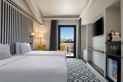 Camera twin, deluxe, vista sulla città