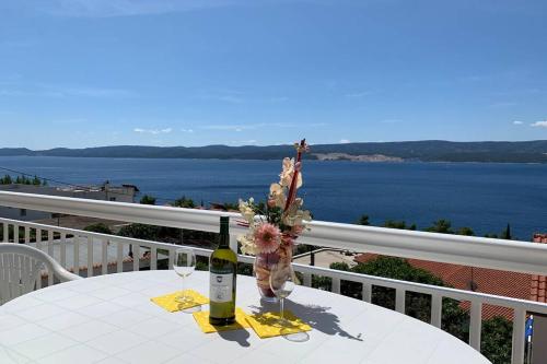 Kilátás, Apartment 1 with pool and amazing sea view in Lokva Rogoznica