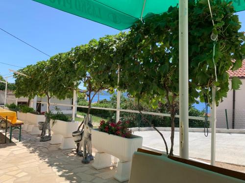 Erkély/terasz, Apartment 1 with pool and amazing sea view in Lokva Rogoznica