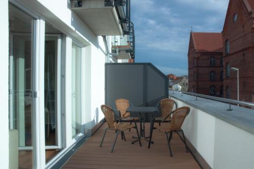 Balcony/terrace, Apartments Boardinghaus Norderney in Norderney