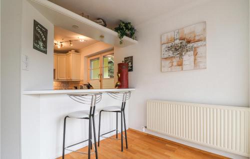 廚房, Helle Ferienwohnung In Elmen in 埃爾曼
