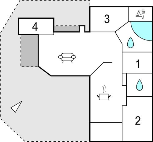  Awesome Home In Knebel With 3 Bedrooms, Sauna And Wifi in Knebel