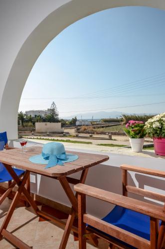 陽台/露台, Gaitani apartments plaka naxos in 普拉卡海灘