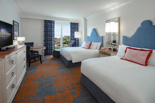 Mobility Accessible Garden View 2 Queen Room, w/roll-in shower (Includes FREE^ Universal Express Unlimited)