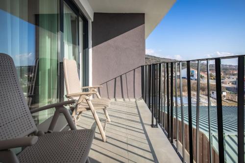 陽台/露台, Hotel Ad Turres in 斯利維尼薩