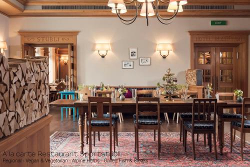 Sporthotel Pontresina - 레스토랑