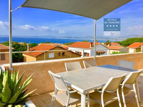 Appartement avec splendide vue mer, à 200 m de la plage, Golfe de Saint-Tropez