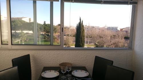 Balcony/terrace, Lara 3 - T2 Loggia Piscine 2 lits doubles Parking Pres du centre-port et ile Loisirs near A la Table de Geraldine