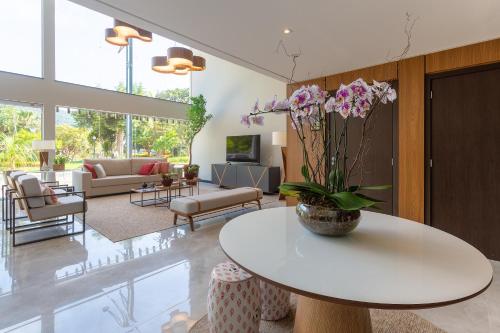 ล็อบบี้, Hotel Villa Fiori in ปอสซอสเดกาลเดส