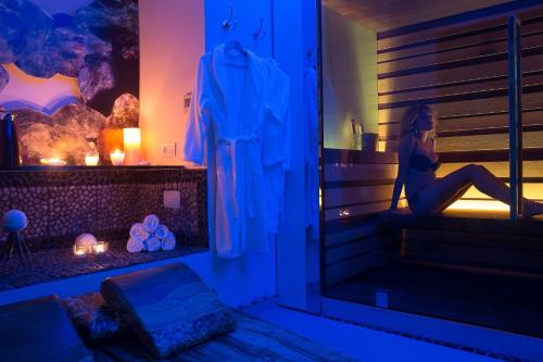 Spa, 阿爾貝格加托比昂科酒店 (Albergo Gatto Bianco) in 卡普利