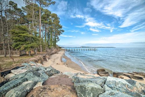 Waterfront Scotland Beach Retreat w/ Private Beach in Ridge (MD)