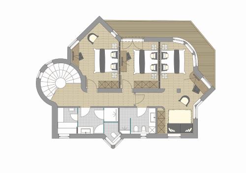 3 bedrooms, 4 beds