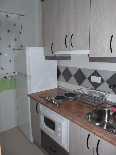 keuken, Camping las Catalinas in Riolobos