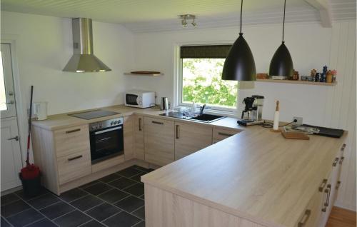 厨房, Holiday Home Skovfyrvej Væggerløse V in 韦格勒瑟