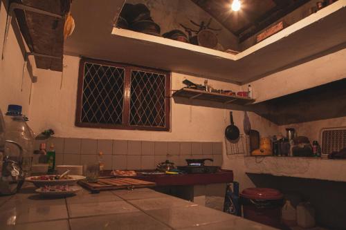 주방, Nature Rex Hostel in 웰리가마 비치
