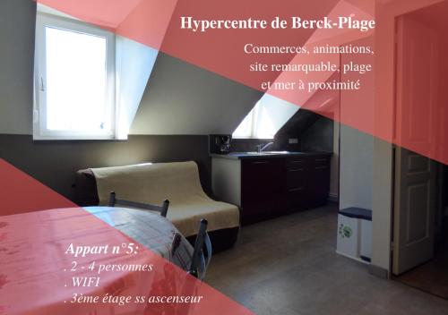 Studio avec mezzanine Berck-Plage Hyper-centre - Location saisonnière - Berck