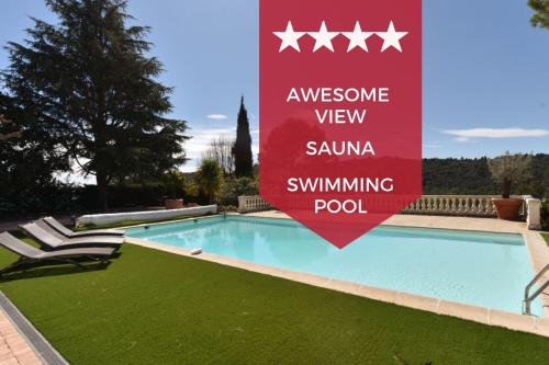 SERRENDY VALBONNE - Splendid villa with heated swimming pool & sauna! gîte à louer Golf Club Opio Valbonne