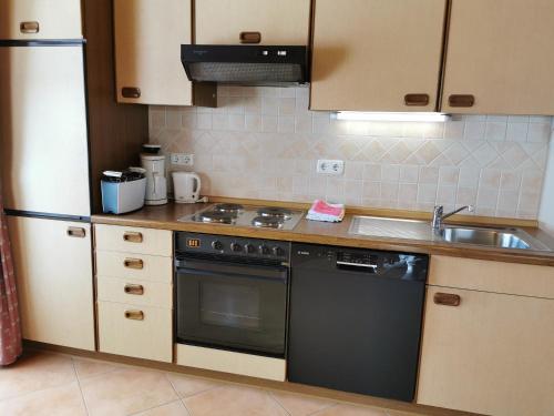 廚房, Haus Haidweg - Ferienwohnungen in Haidmühle im Dreiländereck DE-CZ-AT (Haus Haidweg - Ferienwohnungen in Haidmuhle im Dreilandereck DE-CZ-AT) in 海德米勒